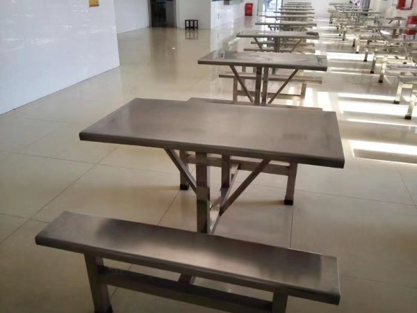 4人位不锈钢餐桌 不锈钢4人位餐桌